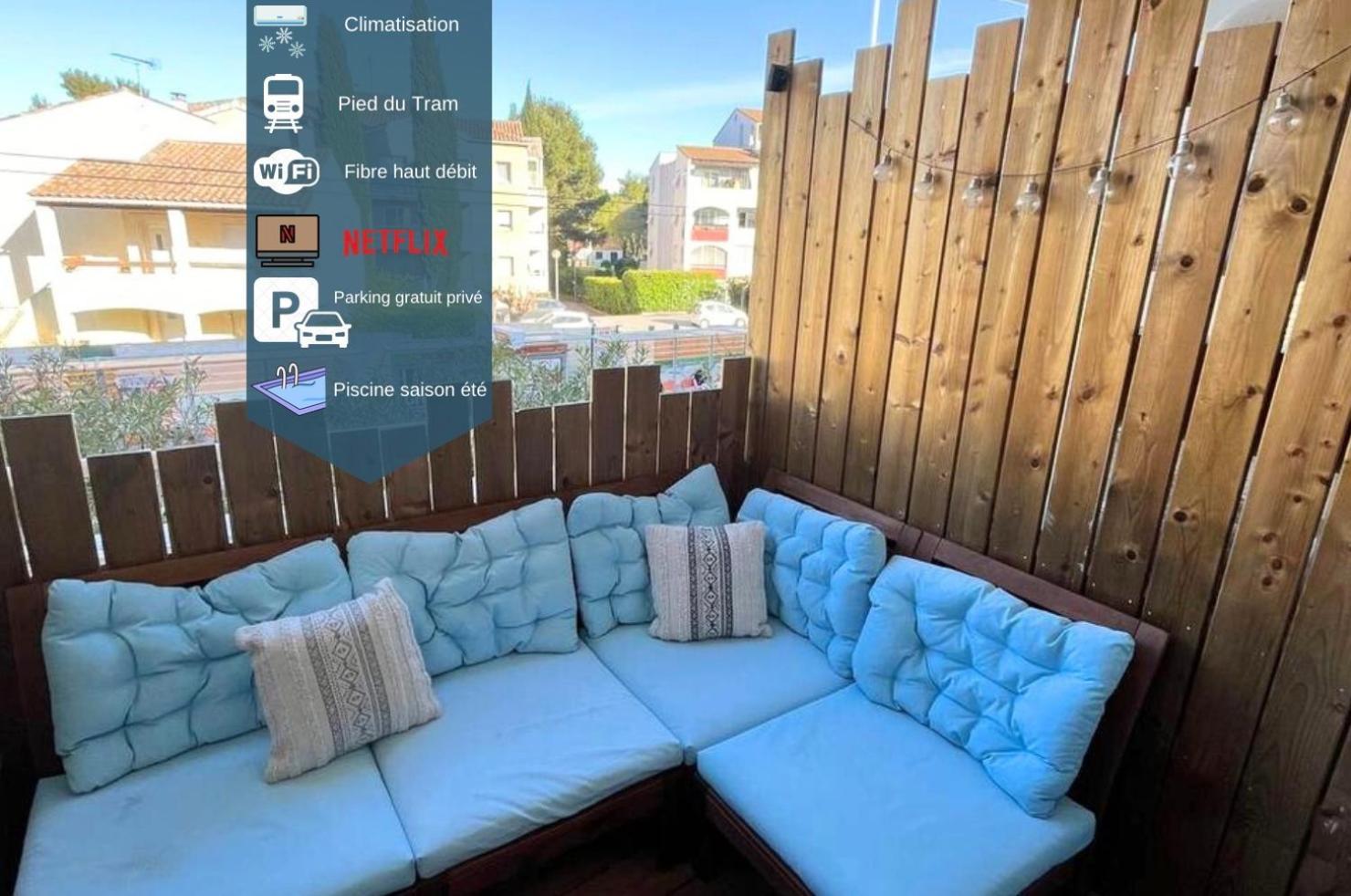 Joli T2/ Tram/ Clim/ Parking/ Wifi/ Piscine Apartment Montpellier Exterior photo
